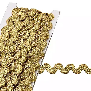 Sianinha Metalizada São José 5mm (Ref. 222/04) Cor 23 Ouro 10m