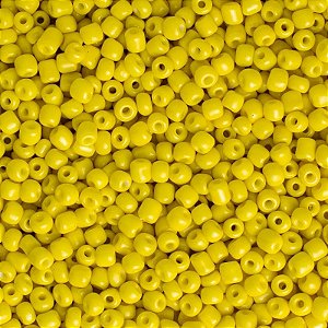 Miçanga Fosca de Vidro Segunda Linha 100g Cor Amarelo