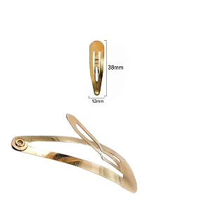 Presilha Tic Tac - 1 unidades - Dourado - RO.151455 38mm x 12mm