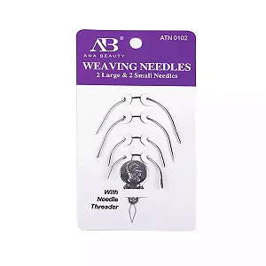 Kit 4 Agulhas Curvadas Níquel para Costura ATN0102 UT.1084