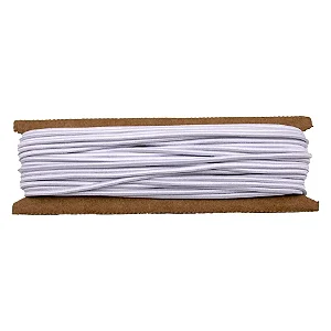Elástico Colombe Roliço 15R São José 2,8mm Cor 01 Branco 10m