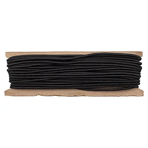 Elástico Colombe Roliço 15R São José 2,8mm Cor 02-Preto 10m