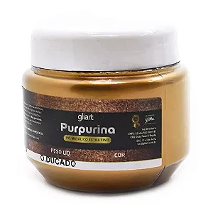 Purpurina Em Pó 50g Cor-Ouro Ducado