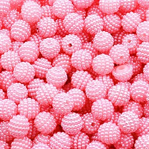 Perola Craquelada Passante 10mm Abs com 50g Cor 95-Rosa Claro