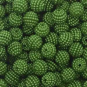 Perola Craquelada Passante 10mm Abs com 50g Cor 540-Verde Bandeira