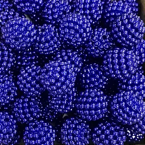 Perola Craquelada Passante 10mm Abs com 50g Cor 134-Azul Royal