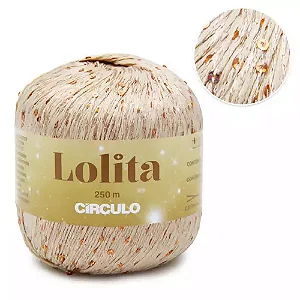 Fio Lolita Círculo 250m 100g Cor 7683-Champanhe