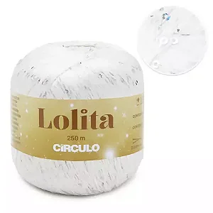 Fio Lolita Circulo 250m 100g Cor 8001- Branco