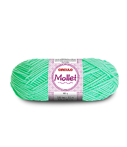 Lã Mollet Circulo 40gr Cor-5743- Neon Mint