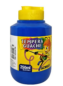 Tempera Guache Cor-501 Azul Turquesa 250ml