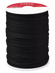 Cordão de Cetim Arte Punto 4mm 100m Cor 016 Preto