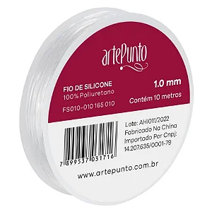 Fio de Silicone Arte Punto 1.0mm com 10mts