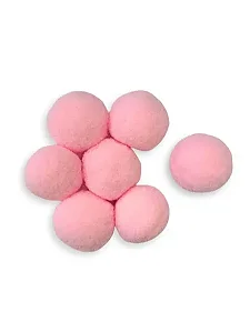 Pompom Solto 10mm-Cor Rosa Candy-Com 100 unidades