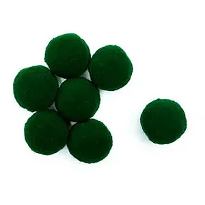 Pompom Solto 10mm-Cor 15 Verde Bandeira-Com 100 unidades