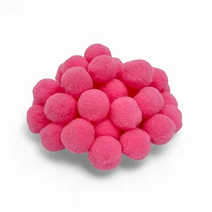Pompom Solto 20mm-Cor 312 Rosa Escuro-Com 100 unidades