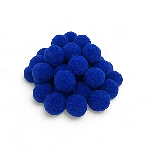Pompom Solto 20mm-Cor 207 Azul Royal -Com 100 unidades