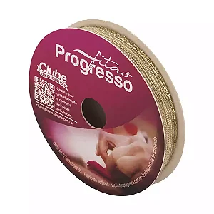 Fita Metalizada Progresso M007-11 mm 10 metros Cor-203 Ouro