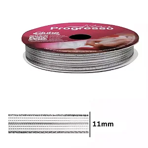 Fita Metalizada Progresso M007-11 mm 10 metros Cor-218-Prata