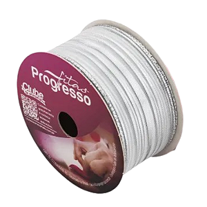 Fita Metalizada Progresso M007-38 mm 10 metros Cor-218-Prata