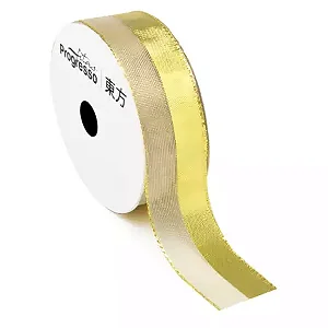 Fita Metalizada Progresso M010 - 25 mm 10mts Cor-203 Ouro