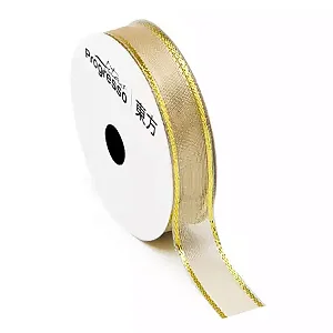 Fita Metalizada Progresso M012 15mm 10m Cor 203- Ouro