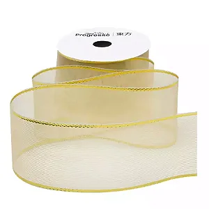 Fita Metalizada Progresso M012 38mm 10m Cor 203- Ouro