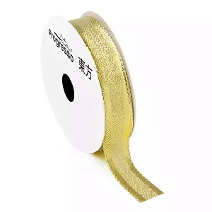 Fita Metalizada Progresso M014 15mm 10m Cor 203 Ouro