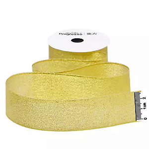 Fita Metalizada Progresso M015 25mm 10m Cor-203 Ouro