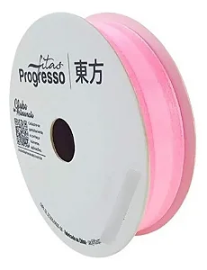Fita de Voal VCE 005 Progresso 22mm Cor 240 Rosa Escuro