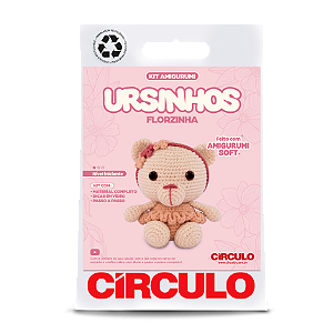 Kit Amigurumi Ursinhos Círculo 02 - Florzinha