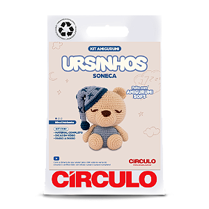 Kit Amigurumi Ursinhos Círculo 05 - Soneca