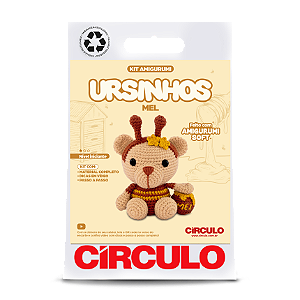 Kit Amigurumi Ursinhos Círculo 04 - Mel