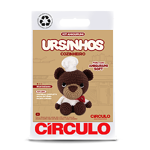 Kit Amigurumi Ursinhos Círculo 01 - Cozinheiro