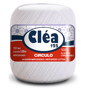 Linha Clea 125 Circulo Cor 8001- Branco Com 125 Metros