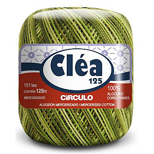 Linha Clea 125 Circulo Cor 9392- Verde Folha Com 125 Metros