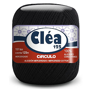 Linha Clea 125 Circulo Cor 8990- Preto Com 125 Metros