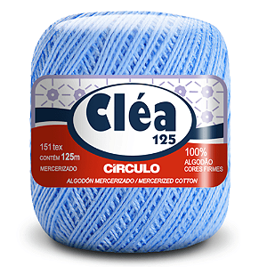 Linha Clea 125 Circulo Cor 2137- Azul Hortênsia Com 125 Metros