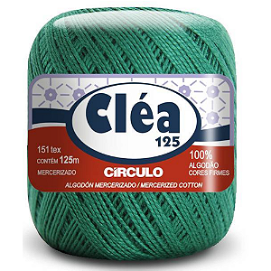 Linha Clea 125 Circulo Cor 5363- Verde Esmeralda Com 125 Metros