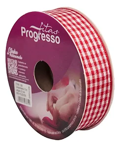 Fita Xadrez Progresso XT005 22mm com 10mts 209 Vermelho