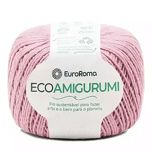 Fio Ecoamigurumi EuroRoma 254mts Cor -510 Rosa bebê