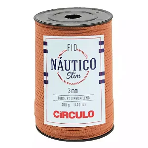 Fio Náutico Slim 3 mm Circulo 400g Cor-7529 Terracota