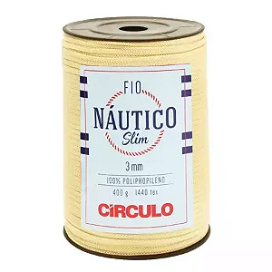 Fio Náutico Slim 3 mm Circulo 400g Cor-7684 Porcelana