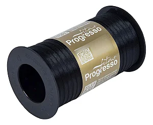 Fita de Cetim T900/000 4mmx100m COR 219 Preto Fitas Progresso
