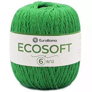 Barbante EuroRoma Ecosoft n°6 452mts 0803 Verde Bandeira