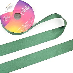 Fita de Cetim Cinderela N.02 10mm com 50mts Cor 150 Verde Amazonas