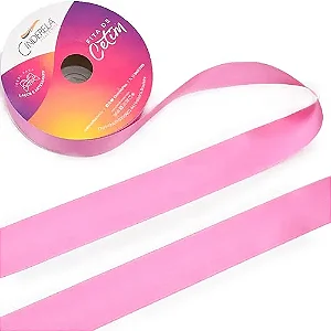 Fita de Cetim Cinderela N.05 22mm com 50mts Cor 97 Rosa Hera