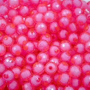 Bola Com Miolo Sextavada Passante 8mm em Acrílico 50g Cor 108