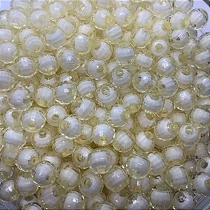 Bola Com Miolo Sextavada Passante 8mm em Acrílico 50g Cor 296
