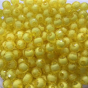 Bola Com Miolo Sextavada Passante 8mm em Acrílico 50g Cor 94
