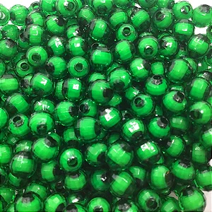 Bola Com Miolo Sextavada Passante 8mm em Acrílico 50g Cor 131